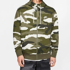 Nike Green Camo Hoodie